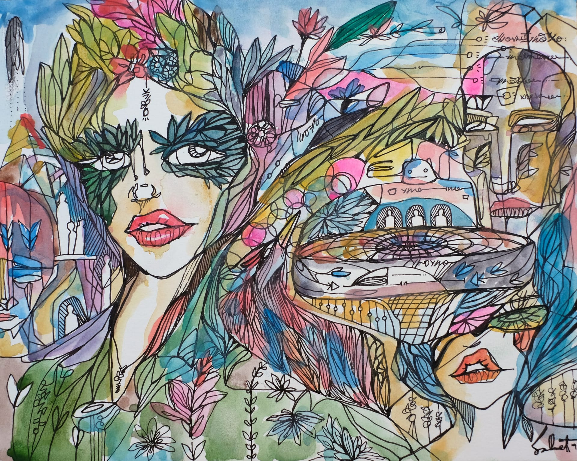 Heartvortex 2026 Sabet 20" x 16" Giclée