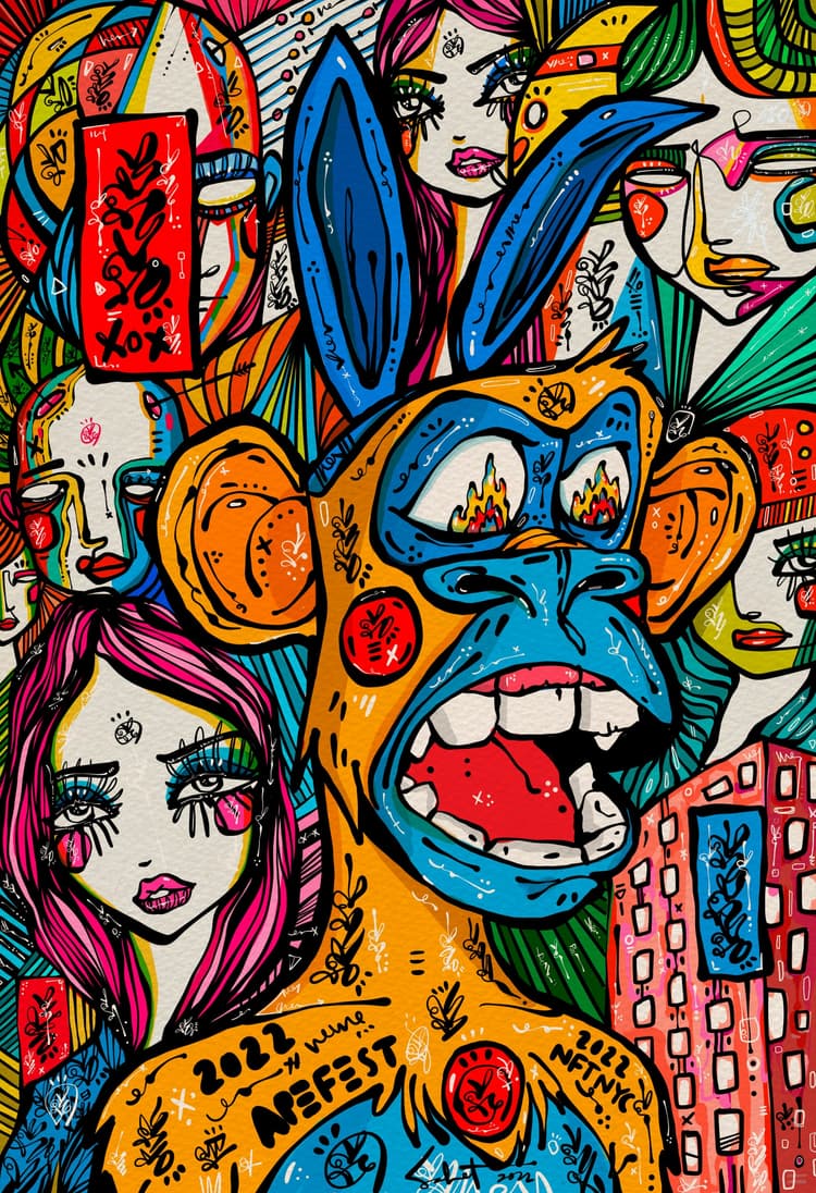 Primate Party 2026 Sabet 12" x 18" Gallery Canvas