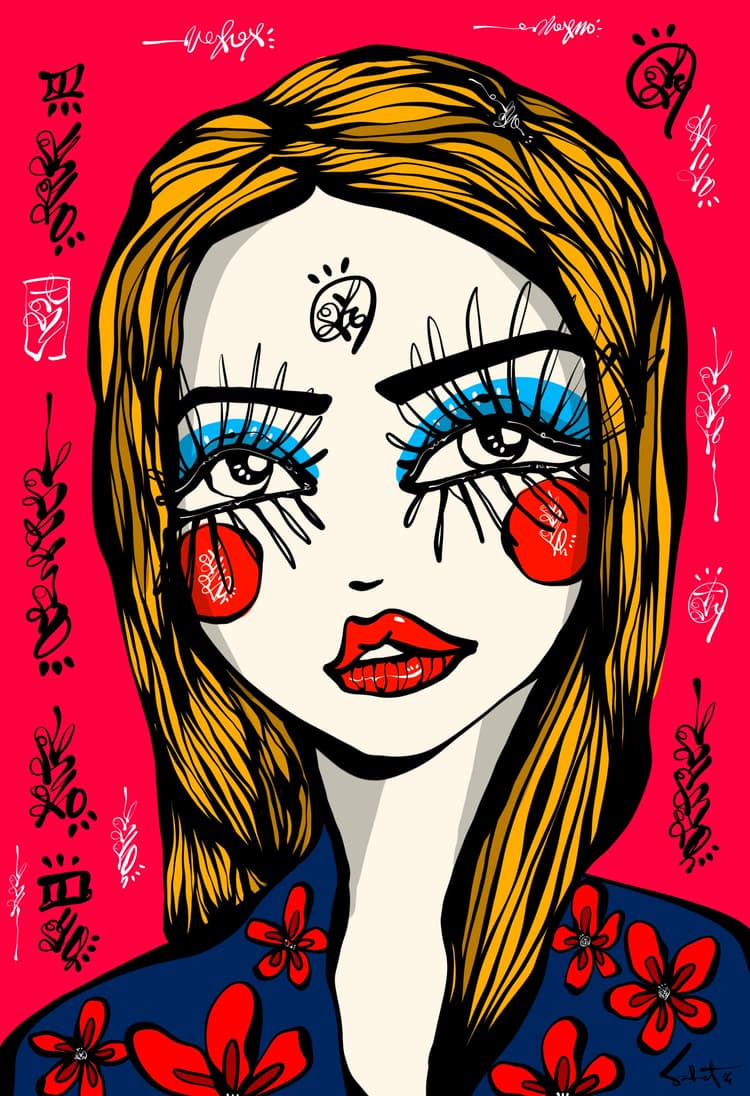 Love Energy 2026 Sabet 12" x 18" Giclée