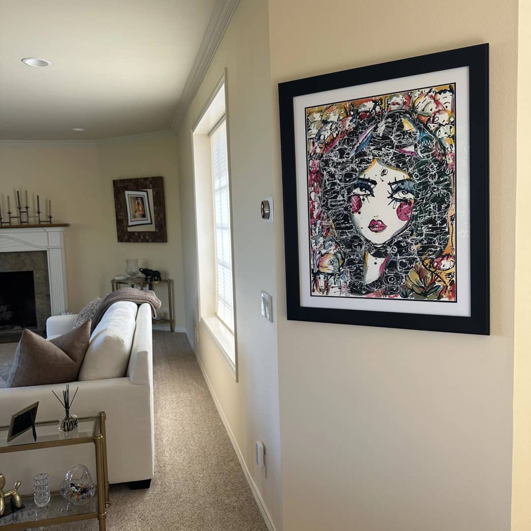 Rich Dreams by Sabet, on a collector's wall